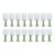 Late 20th Century Sagaform Modernist Handblown Wine or Cocktail Glasses With Green Bases - Set of 16 For Sale