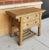 Old Chinese Elm Wood Desk With Hidden Chair For Sale - Image 4 of 12