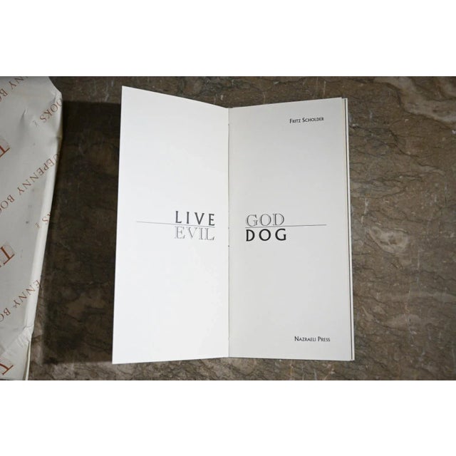 Fritz Scholder "Live Dog / Evil God" Signed Limited First Edition Artist Book (1992) For Sale - Image 4 of 6