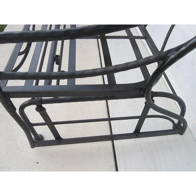1960s Salterini Style Metal Patio Black Glider For Sale In Naples, FL - Image 6 of 12