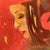 Red by Ryan Morse | Oil on panel Portrait of a woman with a red background. For Sale