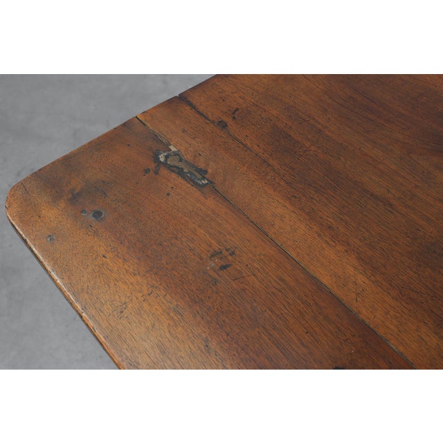 French Barley Twist Walnut Side Table with Drawer, 1880 For Sale - Image 17 of 18