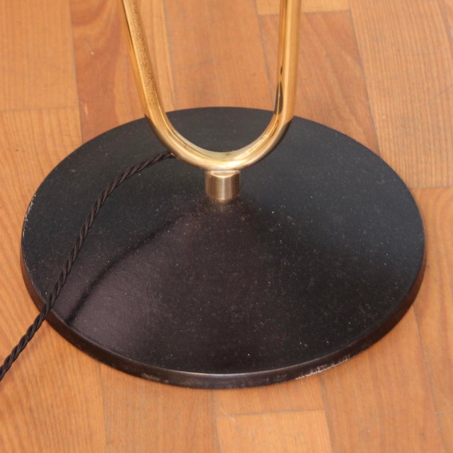 Metal Large Floor Lamp with Shade, 1950s For Sale - Image 7 of 8