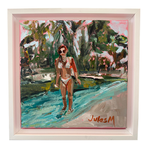Island Girl- Original Framed Painting by Julie Magardino