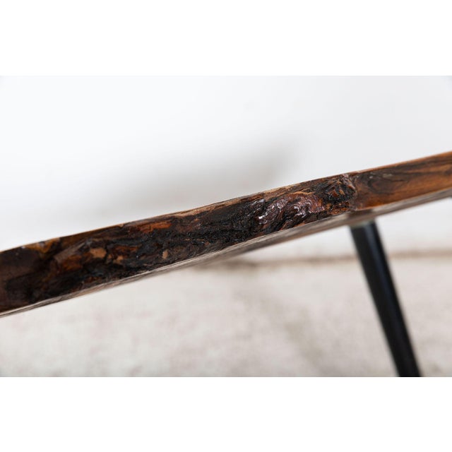 Mid-Century Live Edge Teak Coffee Table For Sale - Image 12 of 15