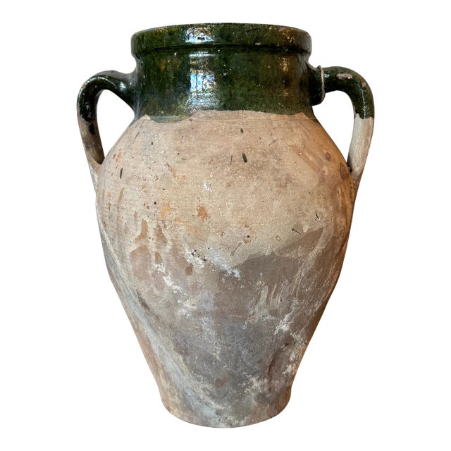 Mid 20th Century French Olive Jar, Medium For Sale