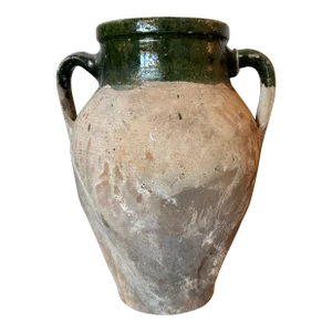 Mid 20th Century French Olive Jar, Medium