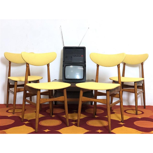 Wood Vintage Italian Dining Chairs, 1960s, Set of 4 For Sale - Image 7 of 14