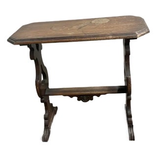 Early 20th Century Fratino Style Walnut Console Table For Sale