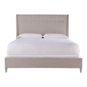 Transitional Gramercy Bed King 66, Light Gray