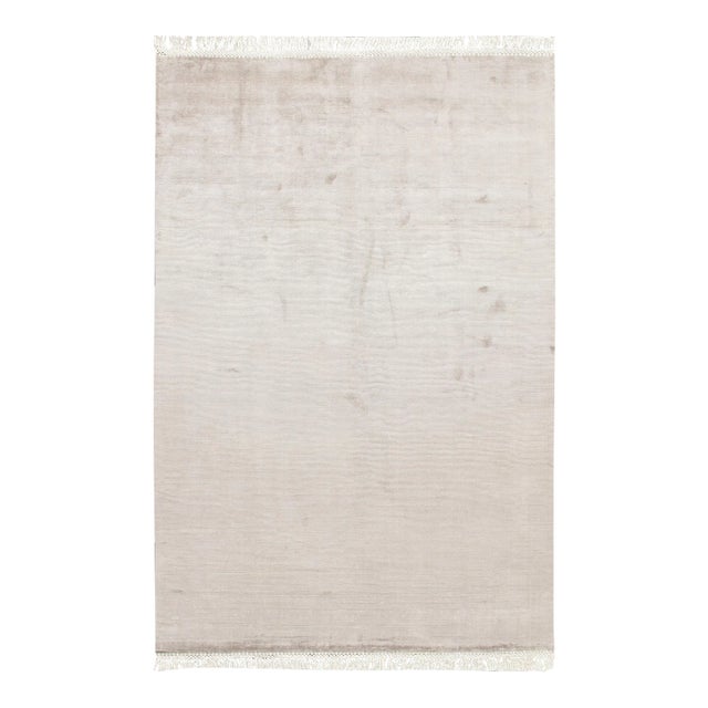 2010s Contemporary Simplicity Gray/Ivory Rug - 6'9" X 10'2" For Sale