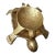 Pair of 1980s Solid Brass Turtle Trinket Holders in Gradient Sizes For Sale