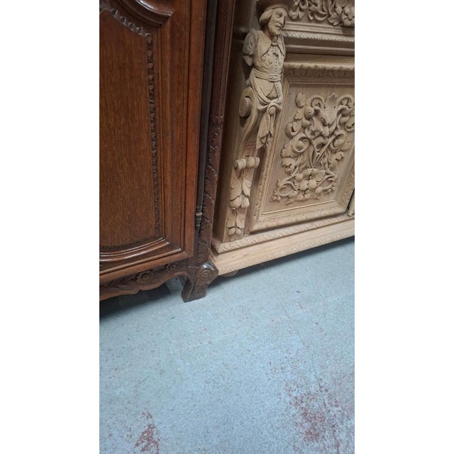 Normandy Oak Bedroom Set, 1890, Set of 4 For Sale - Image 3 of 13