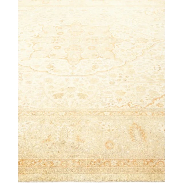 Mogul Collection Hand-Knotted Area Rug - Ivory 8' 0" x 10' 7" For Sale - Image 4 of 9