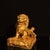 Bronze Pair of Gilt Bronze Guardian Lions – 7.9" Foo Dogs on Dragon Relief Bases With Xuande Mark For Sale - Image 8 of 9