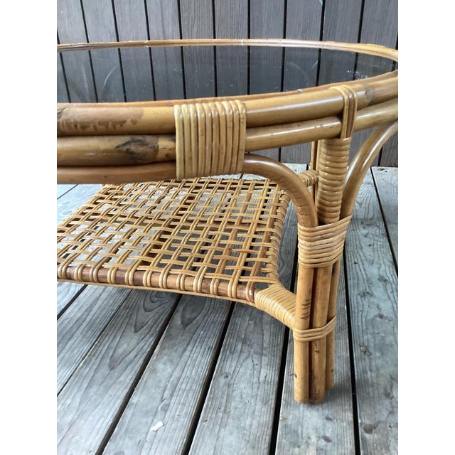 Mid-Century Modern Rattan Coffee Table from Rohé Noordwolde, 1960 For Sale - Image 3 of 7