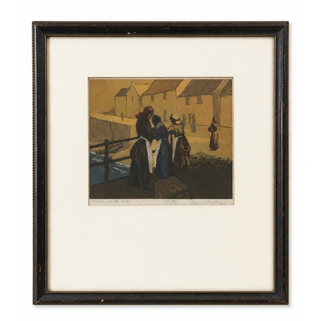 “Waiting for the Boat” Signed & Numbered Limited Edition Nautical Artwork | Possible Etching | R. L. Howey For Sale - Image 9 of 9
