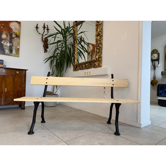 Rustic garden bench, country-style bench, iron bench. Dimensions: Height x Width x Depth 80 x 150 x 50 cm. Charming,...