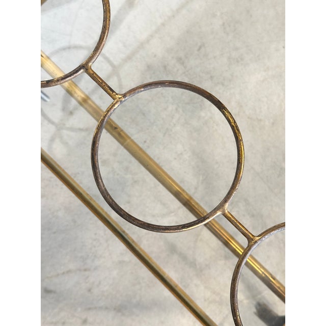 Brass and Glass Bar Trolley, 1960s For Sale - Image 13 of 17