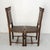 Middle Easter Oak and Leather Chairs with Studs 1920, Set of 2 For Sale - Image 3 of 18
