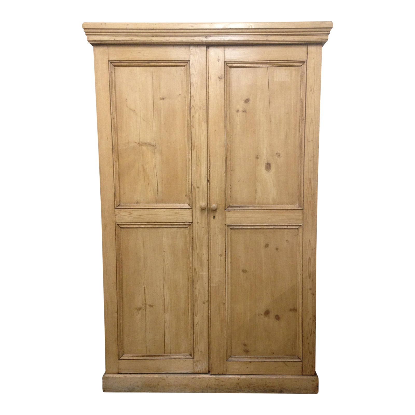 Antique Unpainted Rustic Pine Armoire Chairish