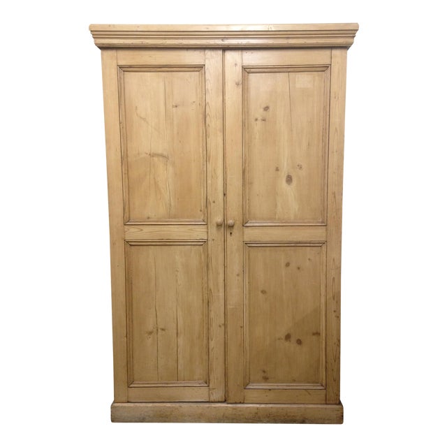 Antique Unpainted Rustic Pine Armoire Chairish