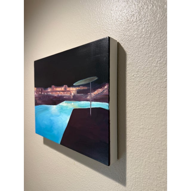 Contemporary Midnight Pool - Oil on Linen by Kory Alexander For Sale - Image 3 of 6