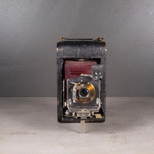 19世紀アンティーク★kodak初のセルフケース式フォールディングカメラ4×5★ No.4 Cartridge Kodak Model F with Bicycle Case | AI_10_15224