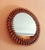 This rattan round mirror is attributed to Franco Albini for form and style. No damages. 100% original without defects....