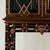 Black Vintage Chinese Chippendale Style Pagoda Glass Front Cabinet on Stand by Maitland Smith For Sale - Image 8 of 18