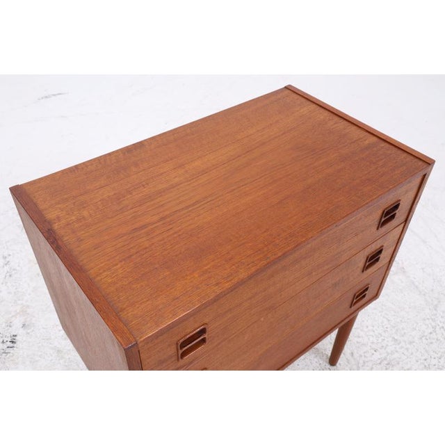 Wood Vintage Danish Teak Chest of Drawers For Sale - Image 7 of 12