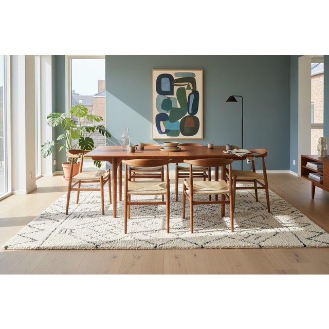 AT310 Dining Table in Teak and Oak by Hans J. Wegner for Andreas Tuck, 1950s For Sale - Image 12 of 18