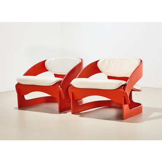4801 Lounge Chairs by Joe Colombo for Kartell, 1960s, Set of 2 For Sale - Image 10 of 10
