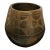 Vintage Aguilar Blackware Pottery Vessel – Hand‑Etched Geometric Design For Sale