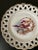 Ceramic English Romantic Cherub Cupid Porcelain Plate With Lattice Margin and Gold Rim For Sale - Image 7 of 12