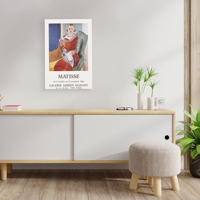 Original offset lithograph poster for an Henri Matisse exhibition at Galerie Maeght in 1986. Measures 15.75" x 23.5"...