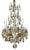 Antique Louis XVI Baccarat French Crystal & Gilt Bronze Chandelier.