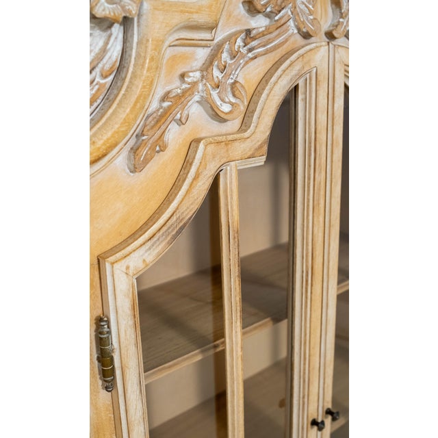 1970s Italian Style Carved 2 Door Hanging Wall Cabinet For Sale - Image 13 of 17