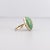 Signed Vintage Southwestern 14k Gold & Royston Turquoise Cabochon Cocktail Ring For Sale - Image 12 of 16