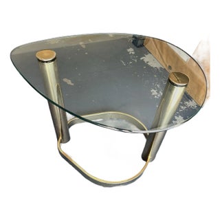 1950s Italian Mid-Century Modern Brass Bar Cart For Sale