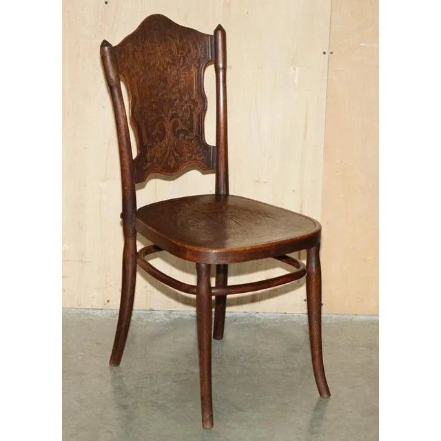 Antique Bentwood Cherub Dining Chairs by Jacob & Joesef Kohn, 1850, Set of 5 For Sale - Image 3 of 18
