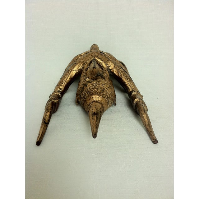 Wood Early 20th Century Thai Giltwood Garuda Figure For Sale - Image 7 of 9