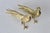 Metal Vintage Italian Decorative Sculptural Goldtone Male Female Pheasants Mid Century-a Pair For Sale - Image 7 of 16