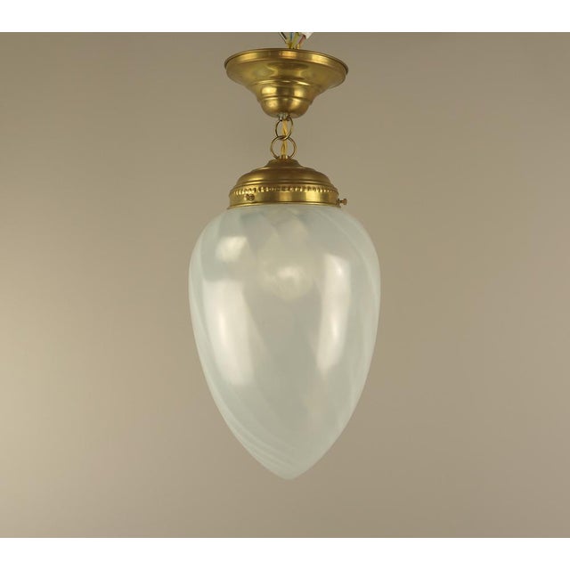 Mid-Century Modern Mid-Century Pendant Light with Drop-Shaped Murano Shade, 1960s For Sale - Image 3 of 9