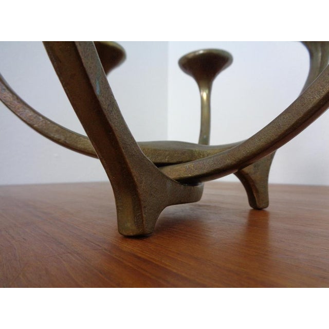 Brutalist Austrian Bronze Candleholder, 1960s For Sale - Image 16 of 18
