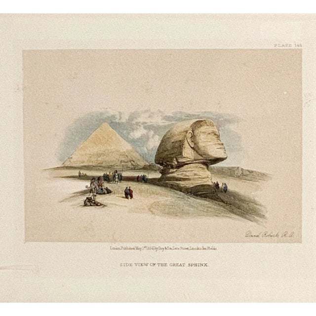 Print of the Sphinx by Roberts, 19th century.