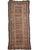 Name: EARTHY Sunset Ombre, Autumn, Clay, Espresso, Blues | Old Nomadic Kurdish Runner Size: 3.9 x 8.7 Age: Antique, C....