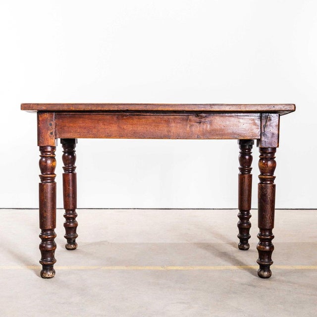 Vintage Dining Table in Dark Oak, 1940s For Sale - Image 9 of 9