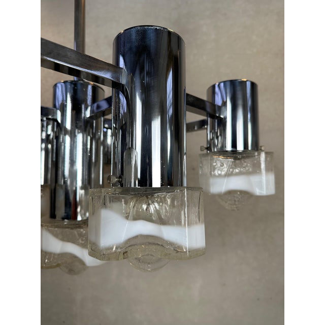 Vintage Italian Design Chandelier For Sale - Image 10 of 11
