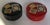 Lot of 2 Paper Mache’ Alcohol Proof Coasters in Red and Black. Each container has 8 coasters, you will receive 16 coasters...